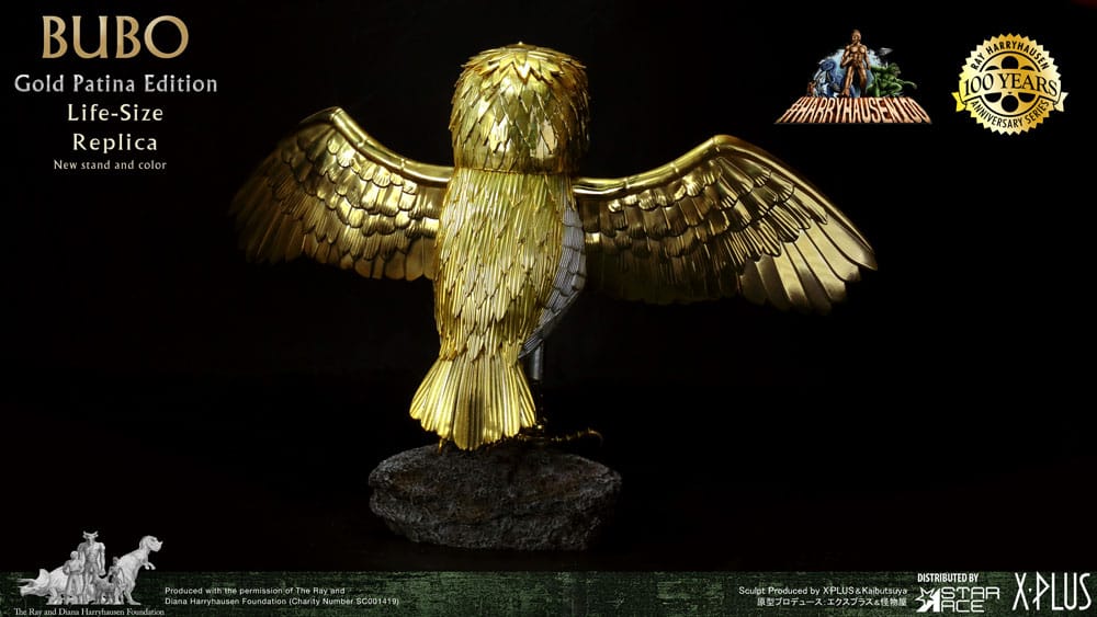 Clash of the Titans Statue Ray Harryhausens Bubo Gold Patina Edition Normal Ver. 34 cm [4]
