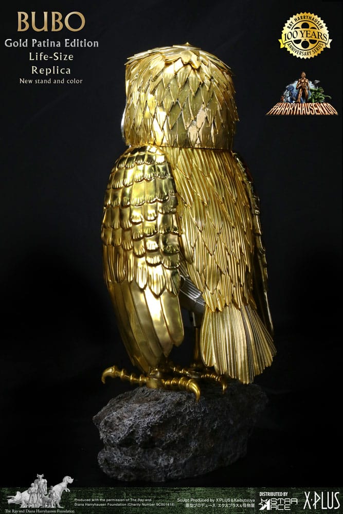 Clash of the Titans Statue Ray Harryhausens Bubo Gold Patina Edition Deluxe Ver. 34 cm [3]