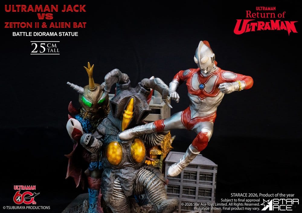 Return of Ultraman Diorama Statue 1/8 Ultraman Jack vs Zetton II & Alien Bat Battle scene 25 cm [1]