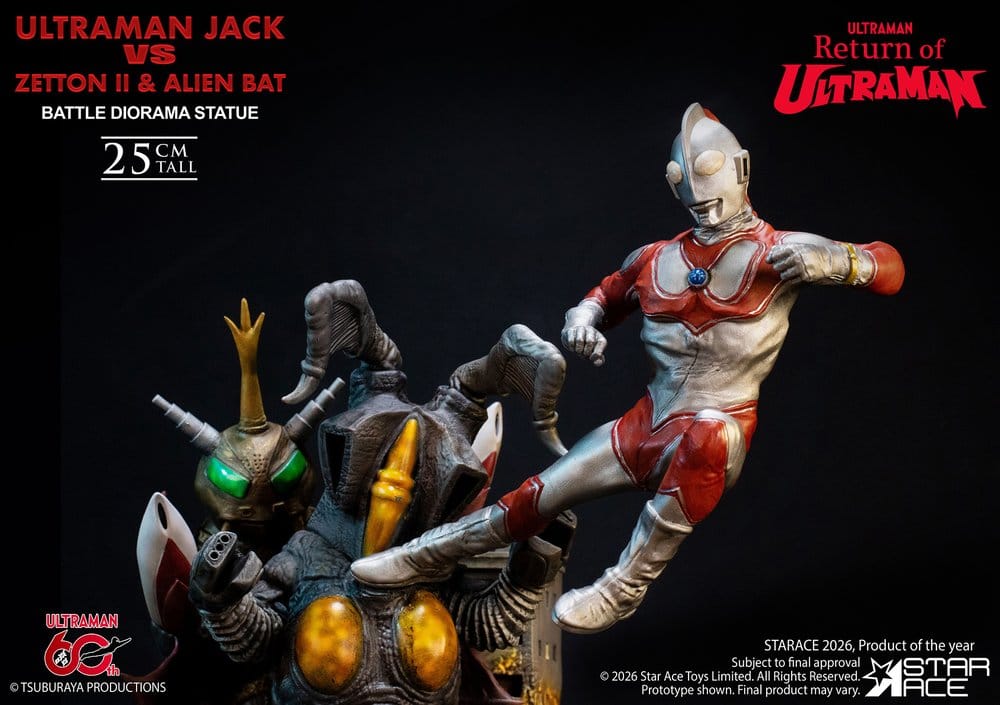 Return of Ultraman Diorama Statue 1/8 Ultraman Jack vs Zetton II & Alien Bat Battle scene 25 cm [2]