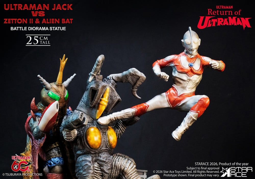 Return of Ultraman Diorama Statue 1/8 Ultraman Jack vs Zetton II & Alien Bat Battle scene 25 cm [3]