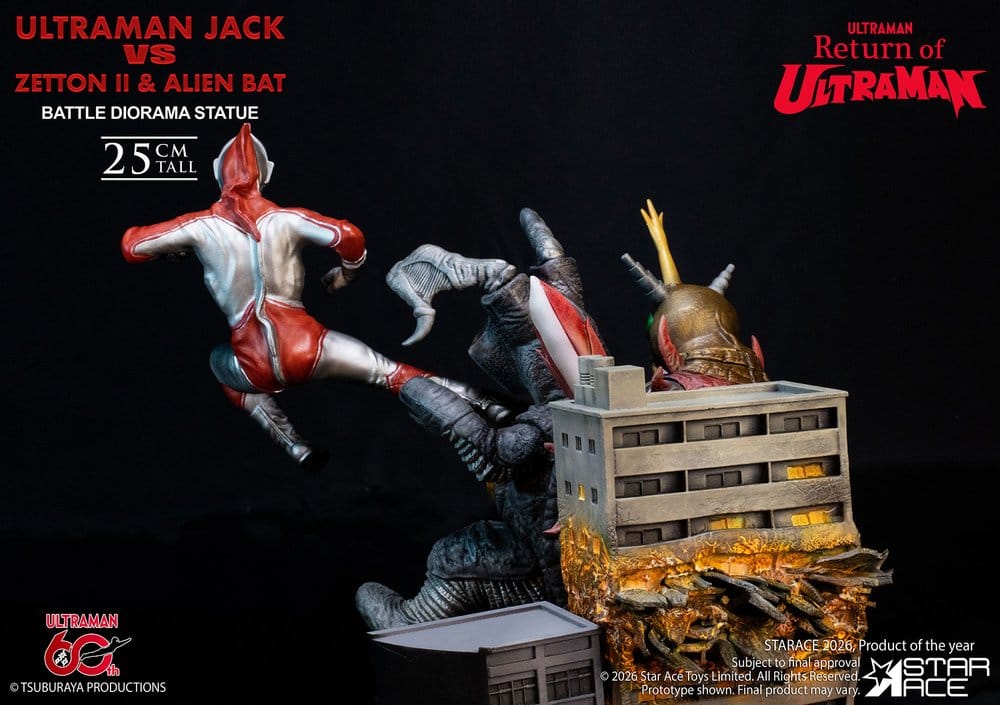 Return of Ultraman Diorama Statue 1/8 Ultraman Jack vs Zetton II & Alien Bat Battle scene 25 cm [5]