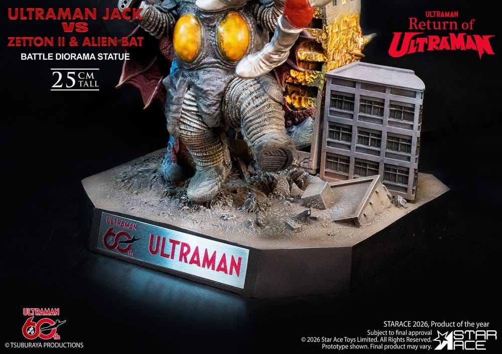 Return of Ultraman Diorama Statue 1/8 Ultraman Jack vs Zetton II & Alien Bat Battle scene 25 cm [6]