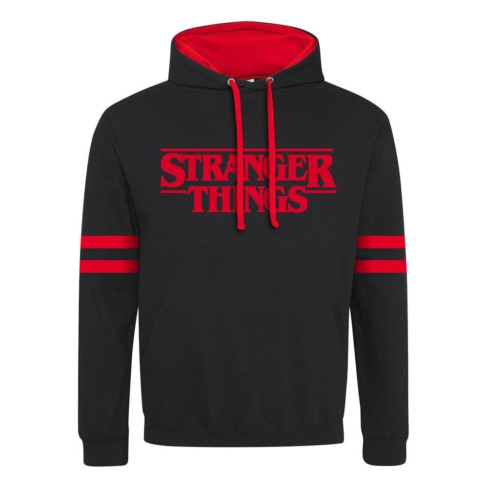 Stranger Things Hoodie/trui -L- Logo Zwart