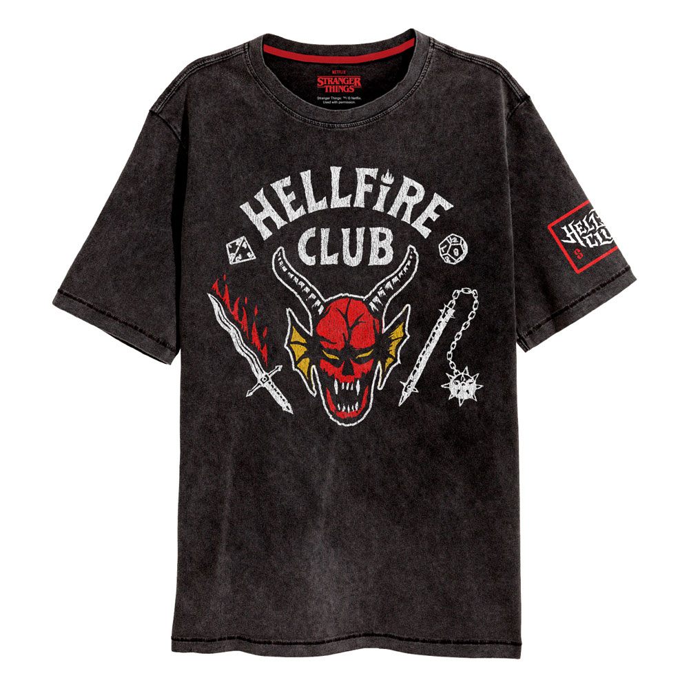 Stranger Things - T-Shirt - Hellfire Crest (M)