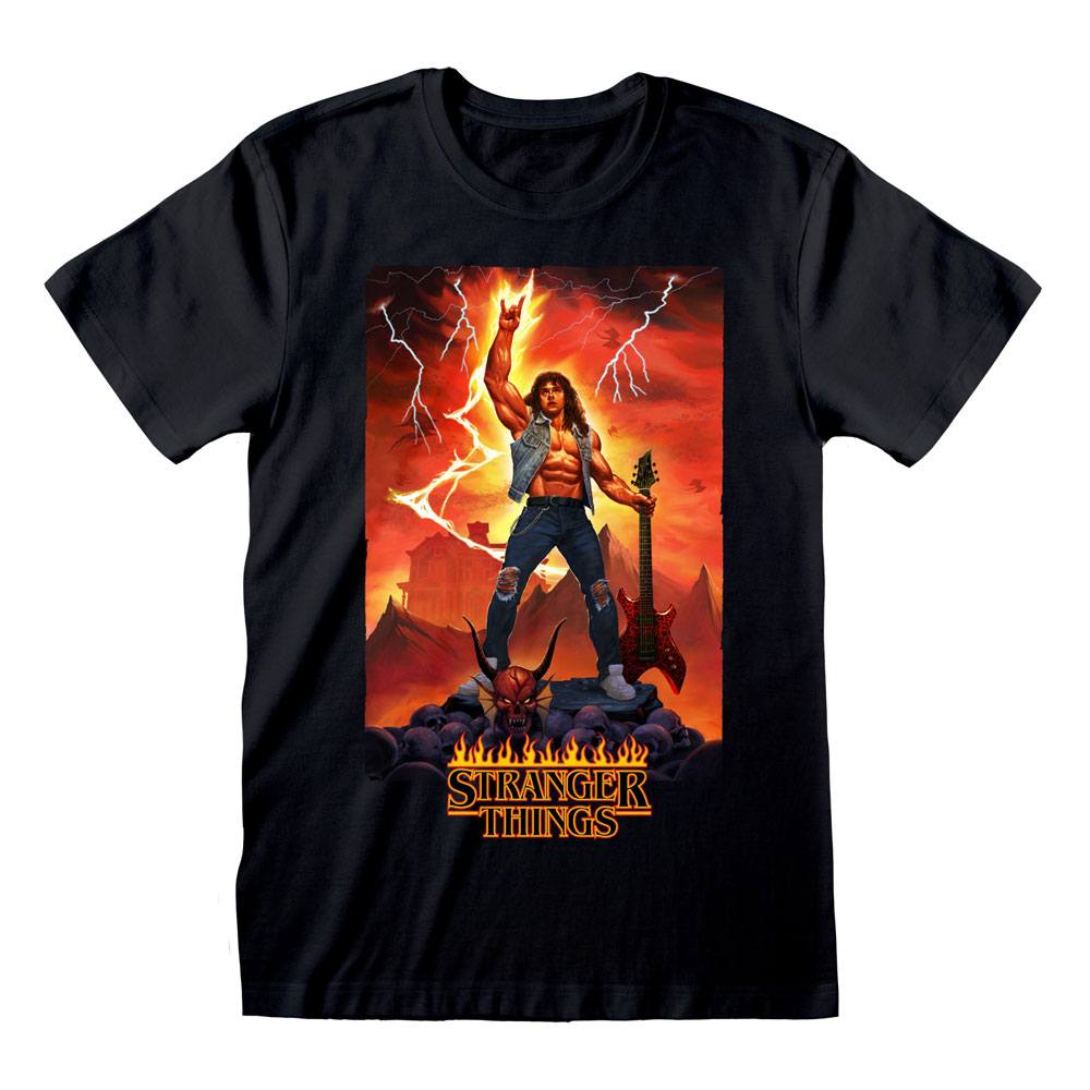 Stranger Things T-Shirt Eddie Rocks Size S