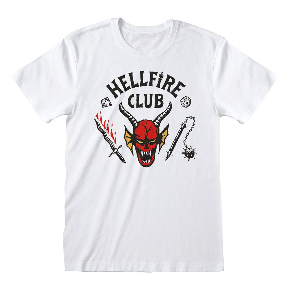 Stranger Things - T-Shirt - Hellfire Club Logo White (L)