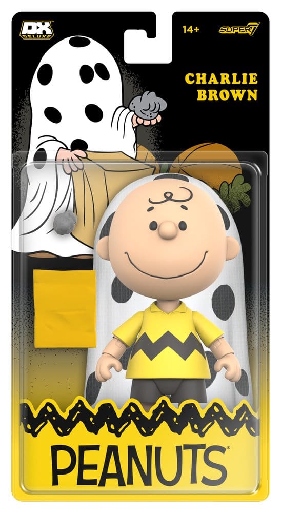Peanuts Deluxe Wave 01 Action Figure Charlie Brown (with Ghost Sheet) 18 cm