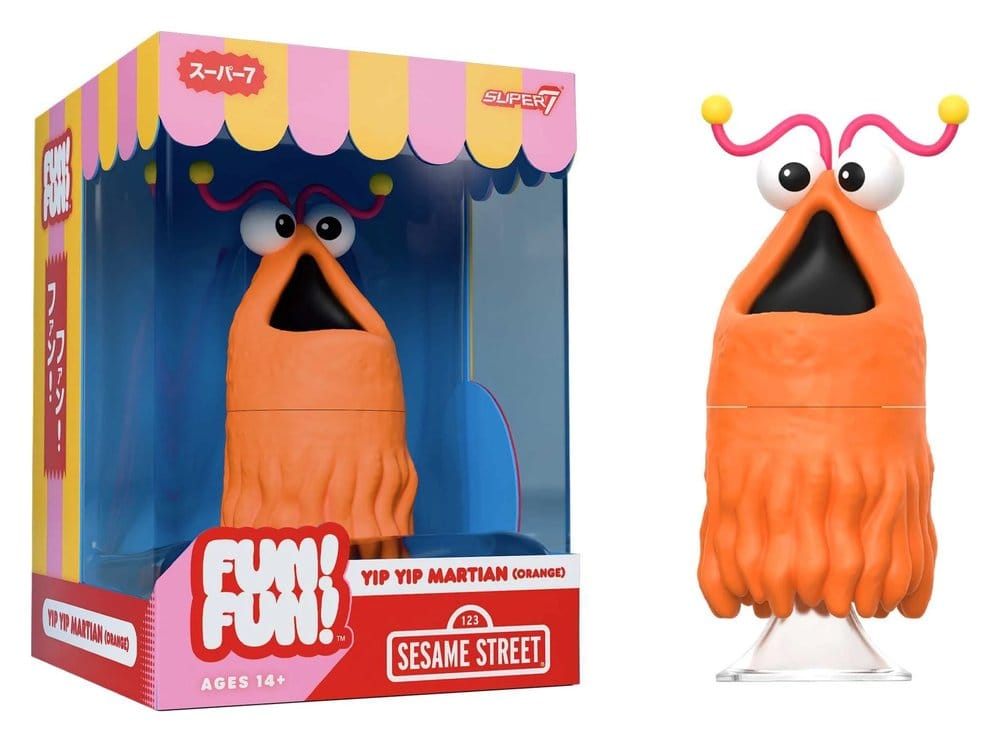 Sesame Street Fun! Fun! Vinyl Figure Yip Yip Martian (Orange) 18 cm