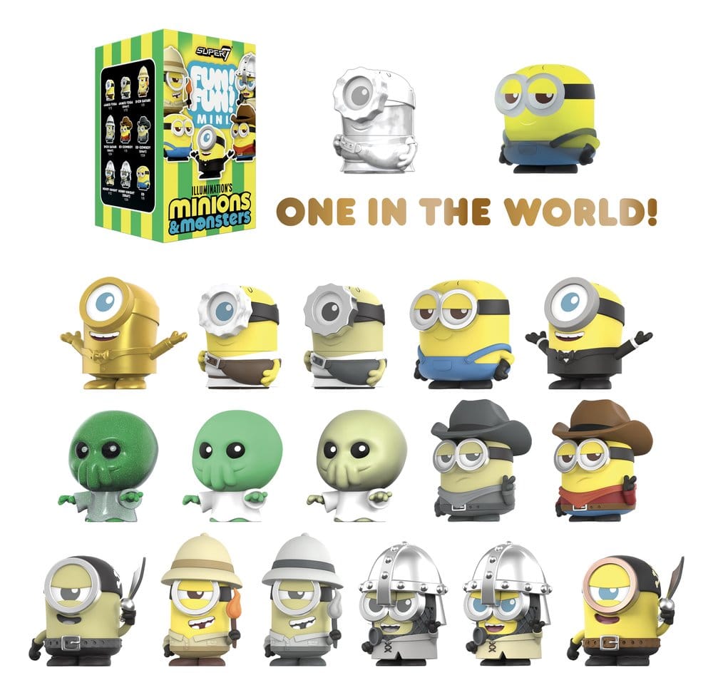 Minions Fun! Fun! Mini Figures Wave 01 Minions & Monsters Blind Box Display (9) [1]
