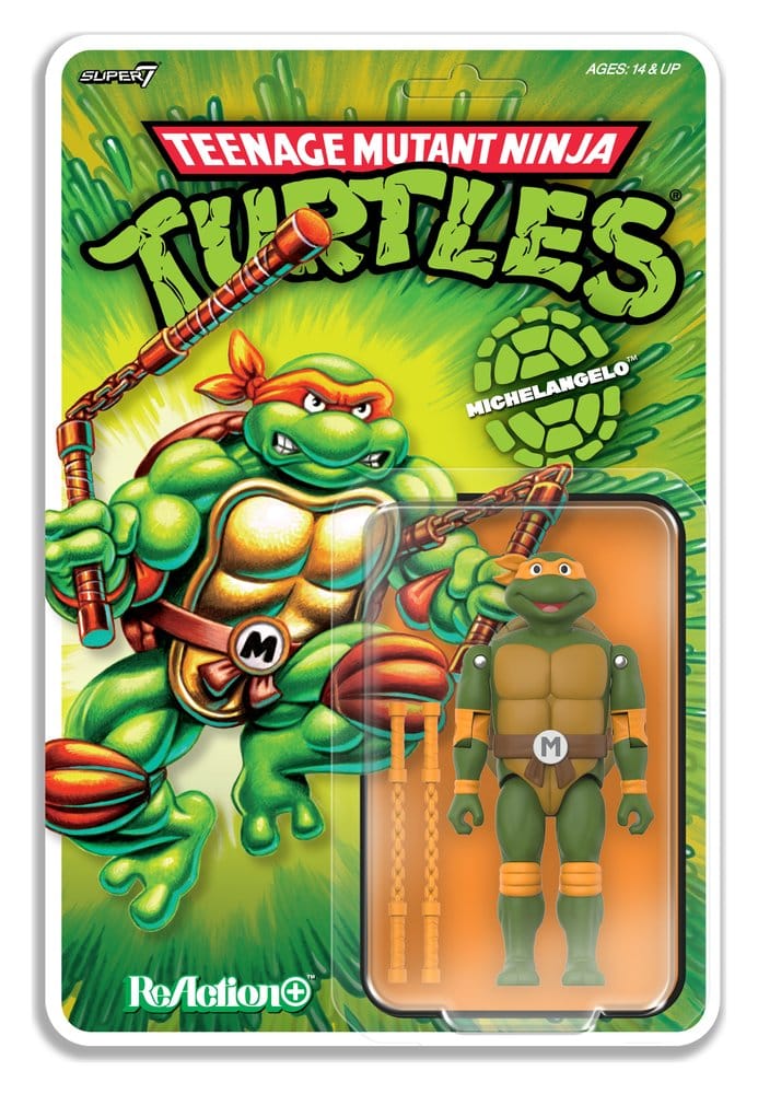 Teenage Mutant Ninja Turtles ReAction+ Action Figure Wave 02 Michelangelo [2]