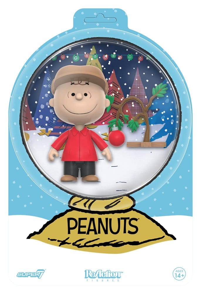 Peanuts ReAction Action Figure Charlie Brown and Sad Tree (Snow Globe Card Back) [2]