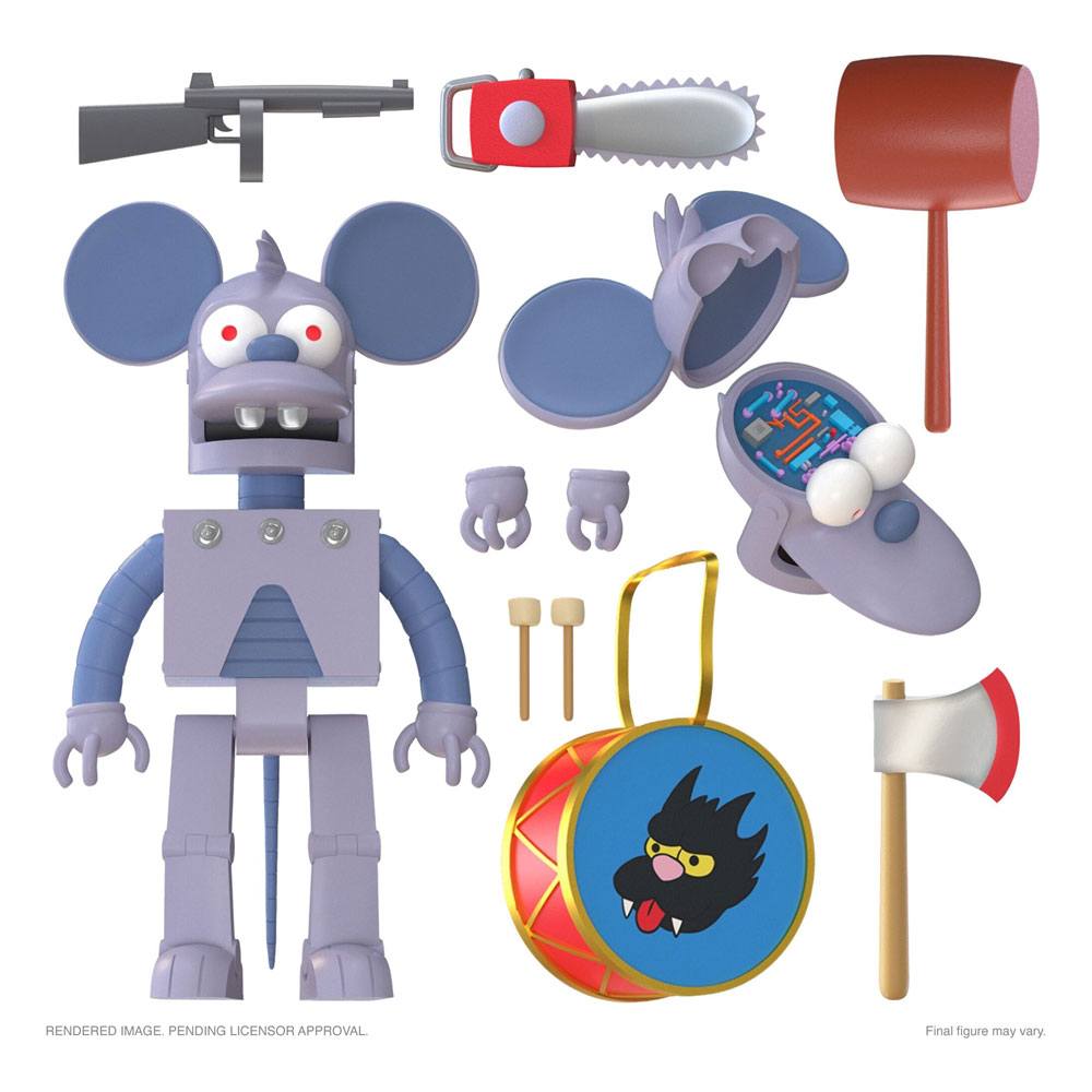 The Simpsons Ultimates Action Figure Robot Itchy 18 cm