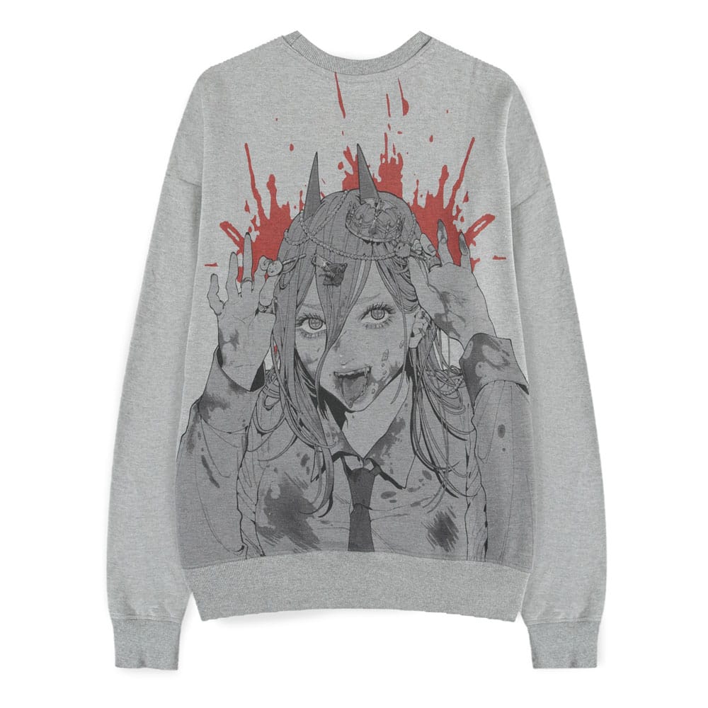 Chainsaw Man Sweater Power Grey Melange Size S