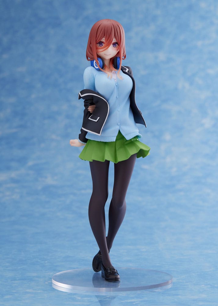 The Quintessential Quintuplets PVC Statue Miku Nakano School Uniform Ver Renewal Edition