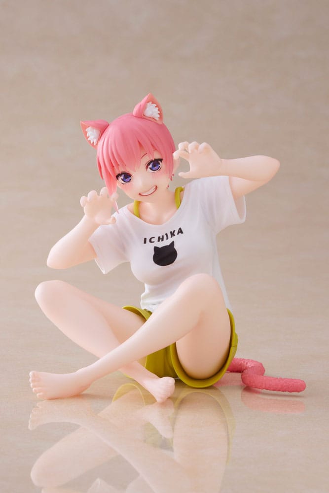 The Quintessential Quintuplets 2 PVC Statue Desktop Ichika Nakano Newley Written Cat Roomwear Ver. 13 cm