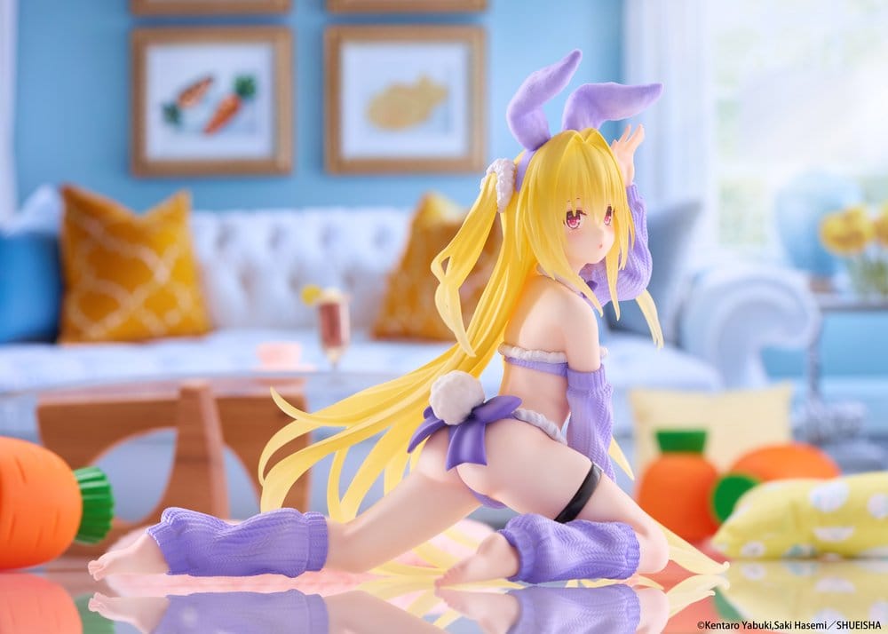 To Love-Ru Darkness MOFLOCK PVC Figure Golden Darkness (Fluffy Bunny Ver.) 13 cm [4]
