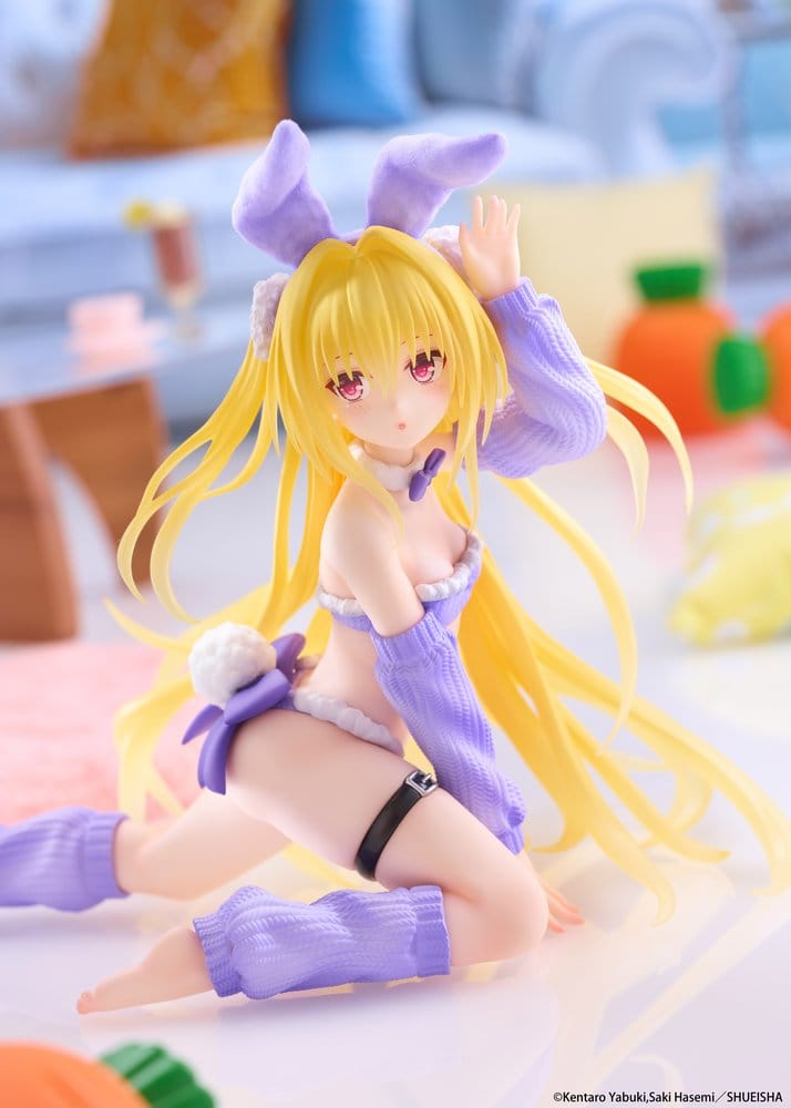 To Love-Ru Darkness MOFLOCK PVC Figure Golden Darkness (Fluffy Bunny Ver.) 13 cm [5]