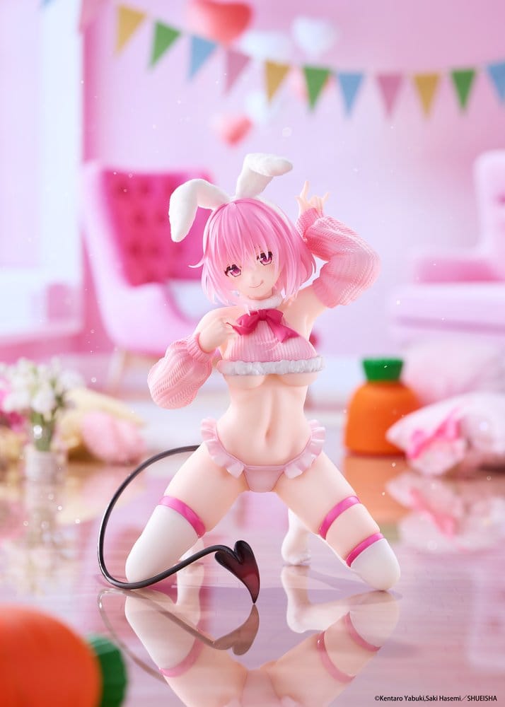 PRECOMENZI - To Love-Ru Darkness MOFLOCK PVC Figure Momo (Fluffy Bunny Ver.) 13 cm
