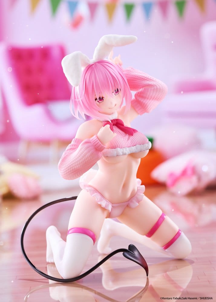 To Love-Ru Darkness MOFLOCK PVC Figure Momo (Fluffy Bunny Ver.) 13 cm [5]