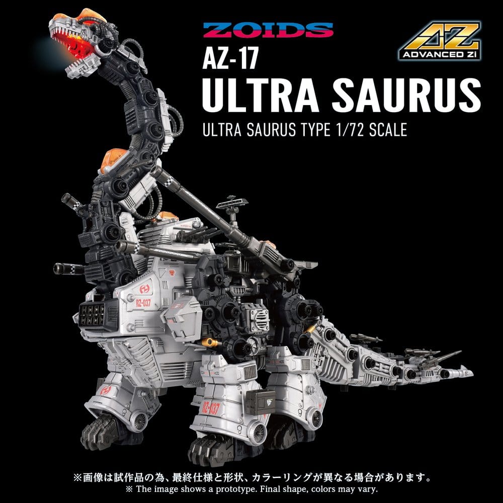 PRECOMENZI - Zoids Plastic Model 1/72 AZ-17 Ultra Saurus 58 cm