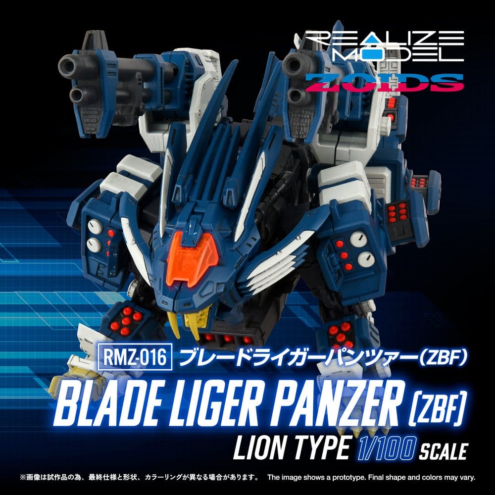 PRECOMENZI - Zoids Plastic Model Kit 1/100 RMZ-016 Blade Liger Panzer ZBF 25 cm