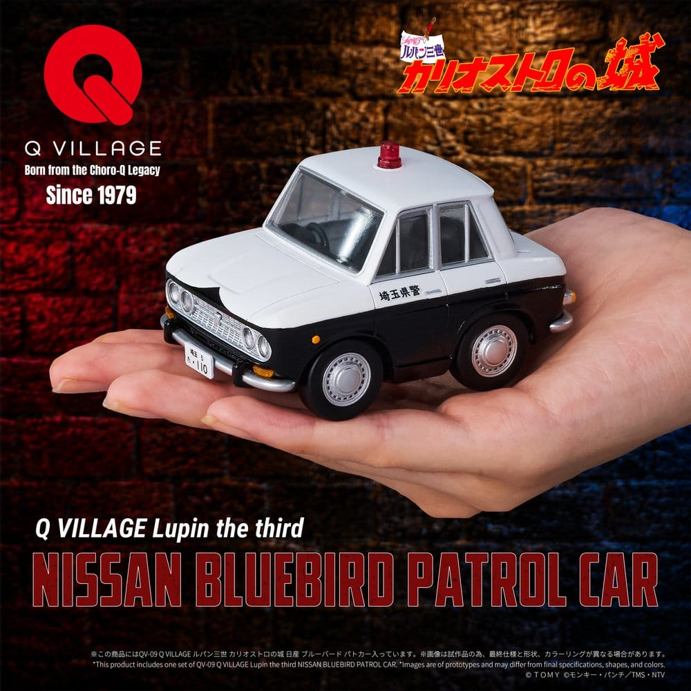 Lupin the Third: The Castle of Cagliostro Q Village PVC Figure Bluebird Patrol Car 9 cm [1]