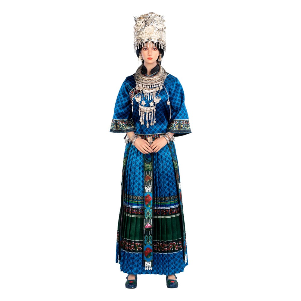 PRECOMENZI - The Miao of China's 56 Ethnic Groups Figure 1/6 Blue 30 cm