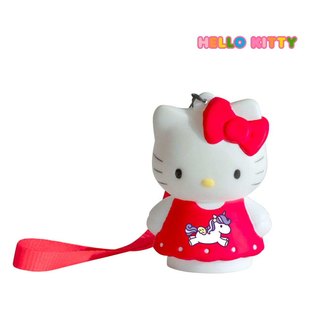 Hello Kitty Figur nøglering med lys  - Unicorn 9 cm