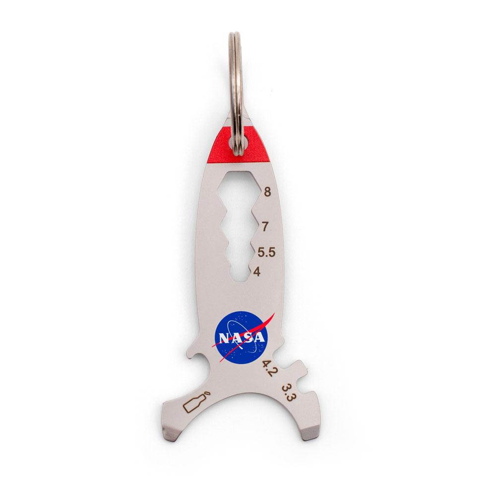 Nasa Multitool Raket 10 Functies 8,5 Cm Staal Zilver