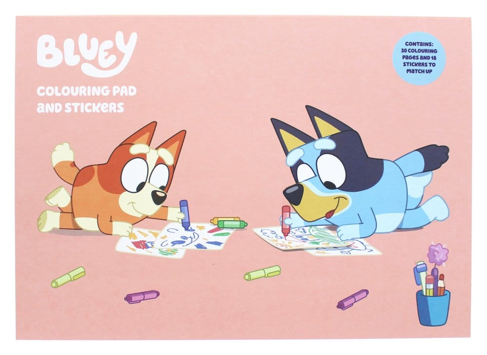 Bluey Colouring Book A4 & Sticker Set [6]