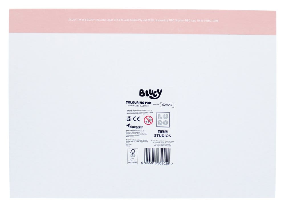 PRECOMENZI - Bluey Colouring Book A4 & Sticker Set