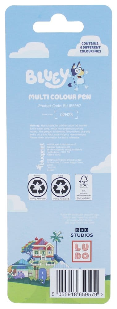 PRECOMENZI - Bluey Multi Colour Pen