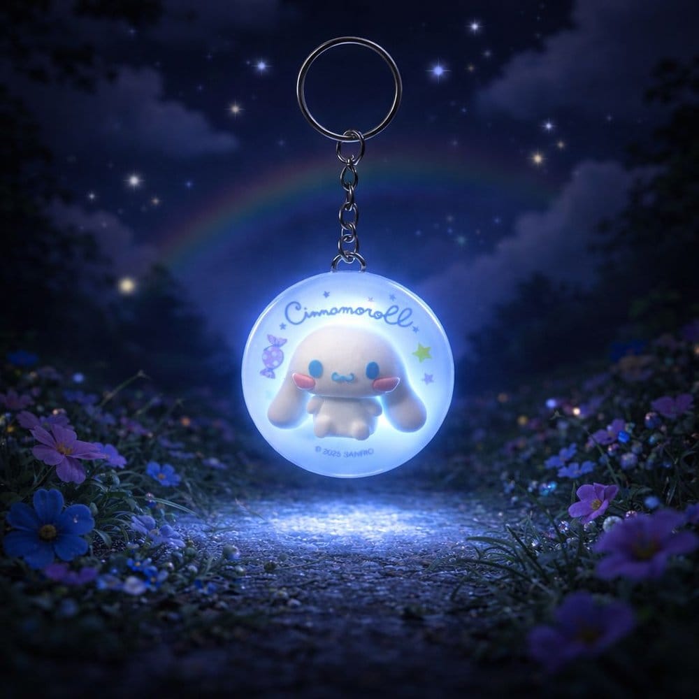 PRECOMENZI - Sanrio Light-Up Keychain Cinnamoroll