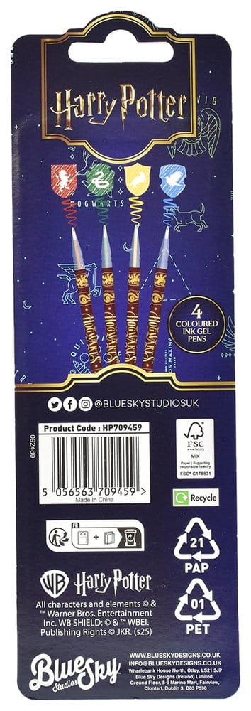 Harry Potter Gel Pens 4-Pack Magical Locations [2]