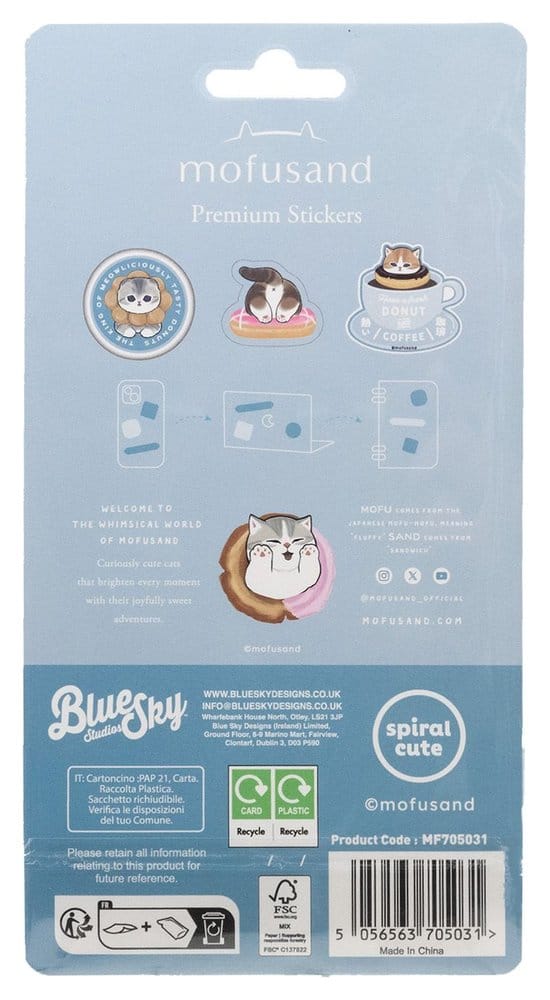 PRECOMENZI - Mofusand Sticker Set Premium