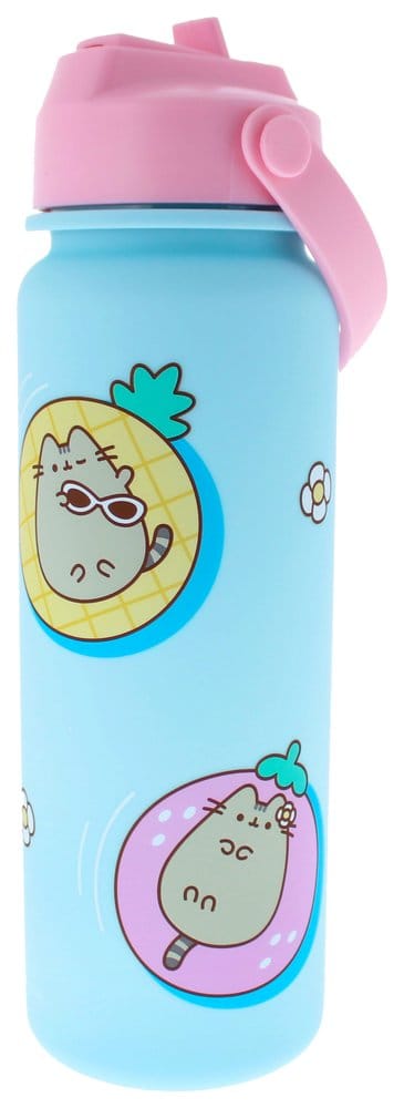 Pusheen Water Bottle Flip Top By The Pool Blue [3]