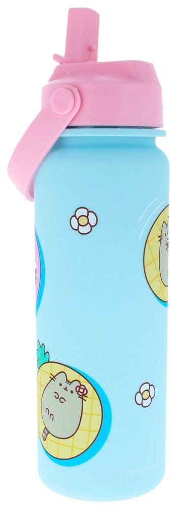 Pusheen Water Bottle Flip Top By The Pool Blue [2]