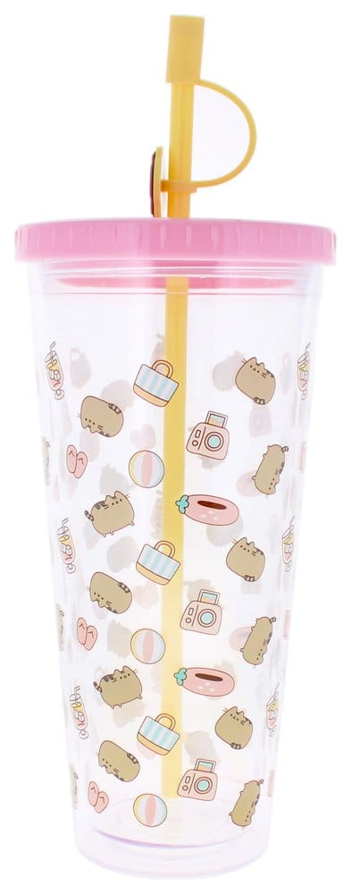 PRECOMENZI - Pusheen Tumbler with Straw 700 ml