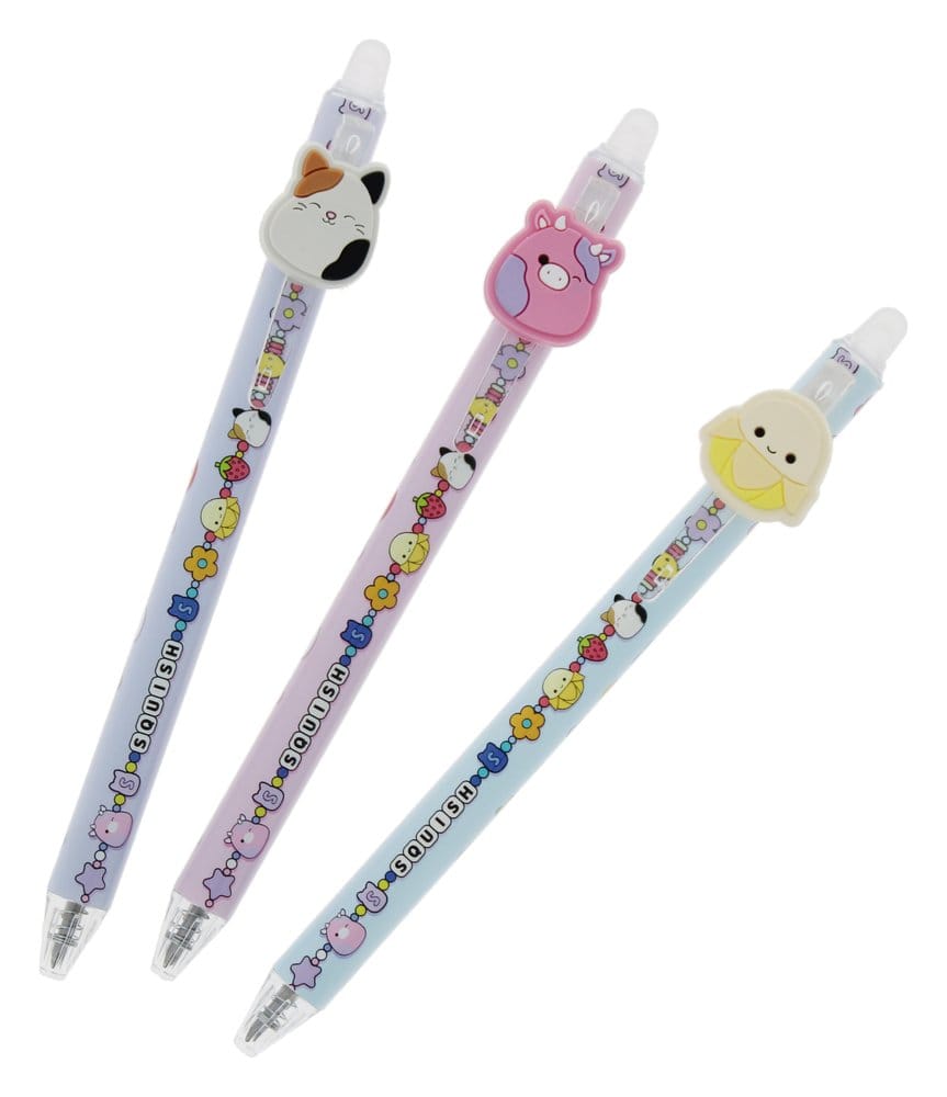 PRECOMENZI - Squishmallows Erasable Gel Pen 3-Pack