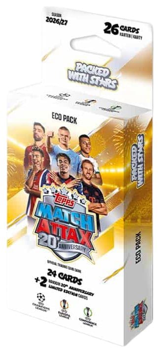 UEFA Club Competition Match Attax 2026/27 Trading Cards Eco Pack