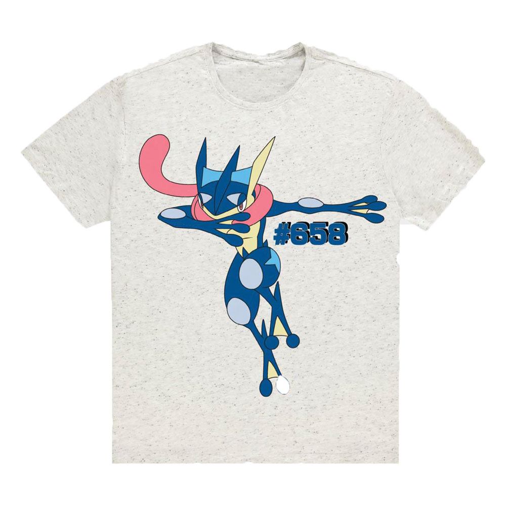 Pokémon Heren Tshirt -XL- Greninja Grijs