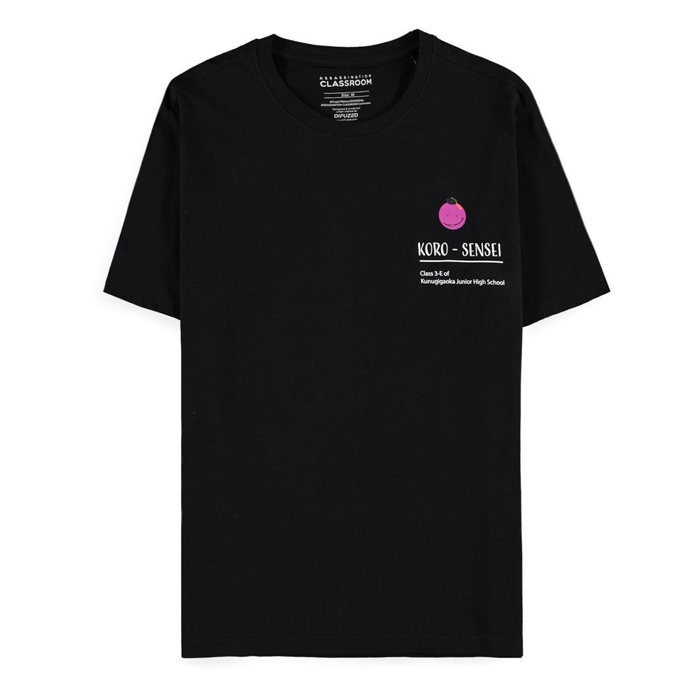 Assassination Classroom Heren Tshirt -XL- Koro Sensei Class 3-E Zwart