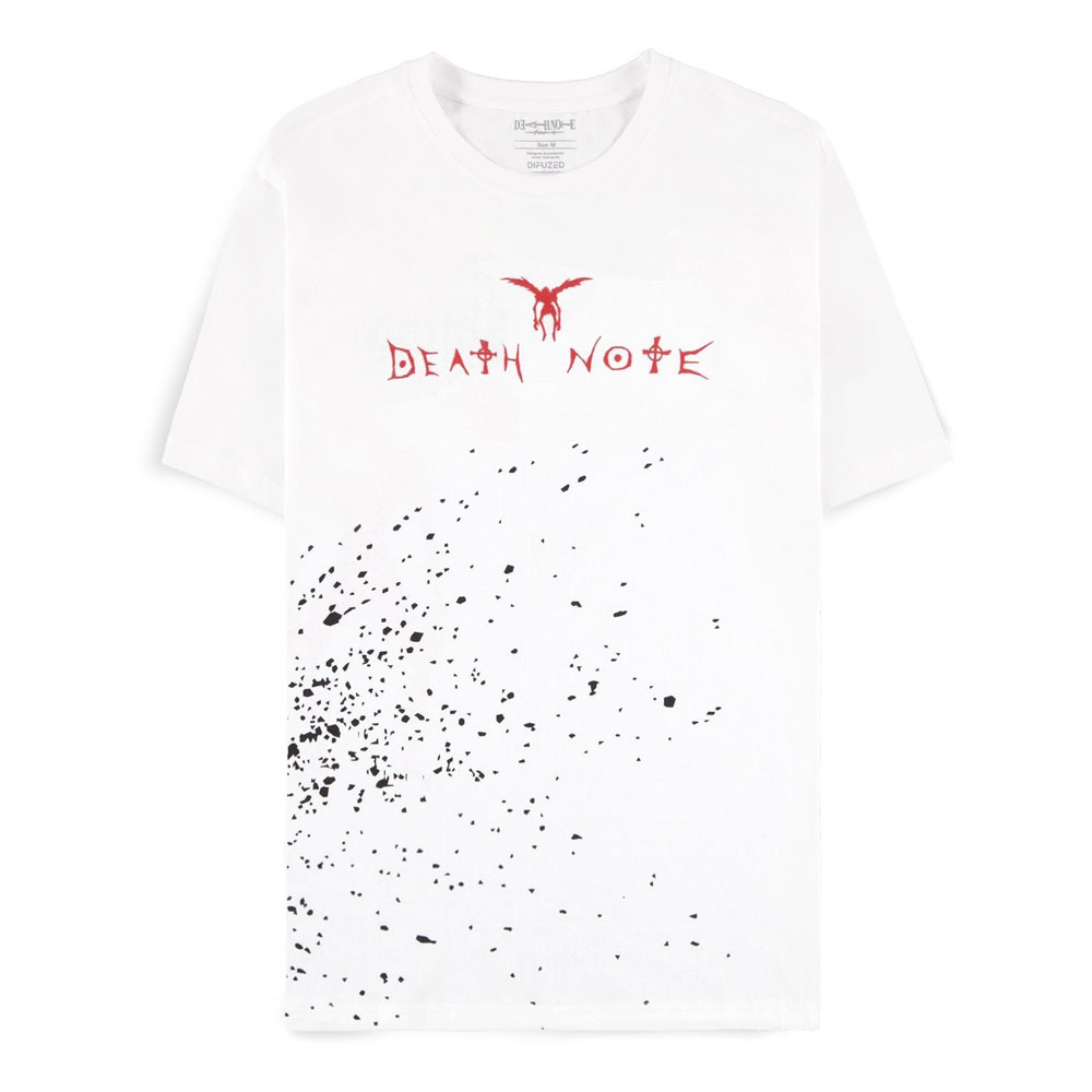 Death Note Heren Tshirt -XL- Shinigami Apple Splash Wit