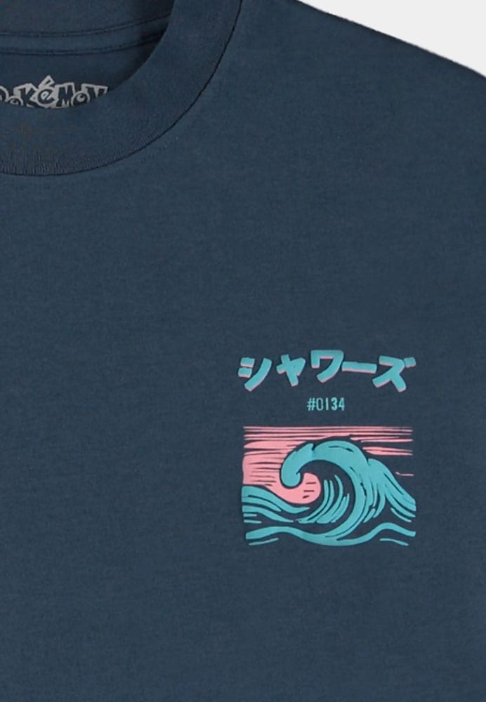Pokémon T-Shirt Navy Vaporeon Size M 2