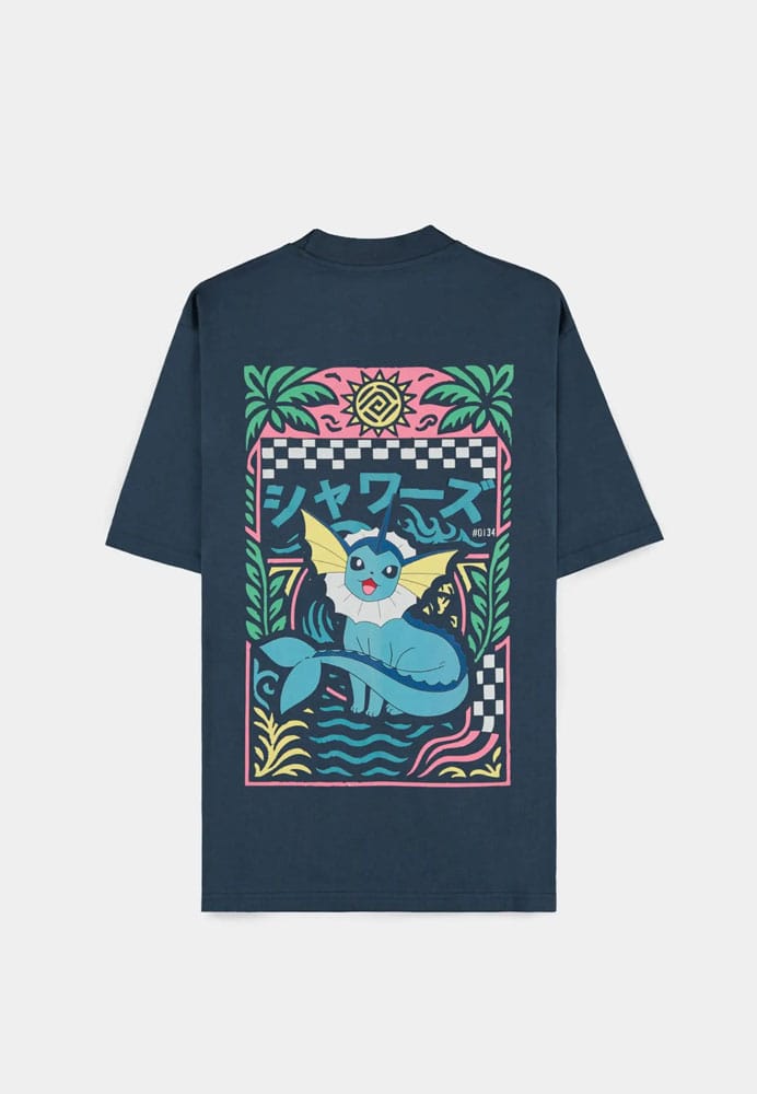Pokémon T-Shirt Navy Vaporeon Size M 4