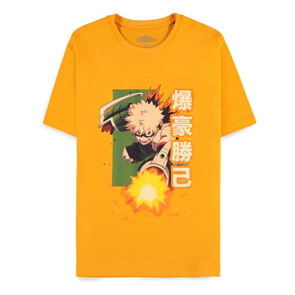 My Hero Academia Heren Tshirt -XL- Bakugo Katsuki Oranje