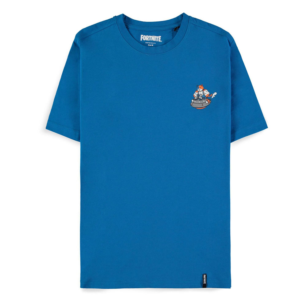 Fortnite Heren Tshirt -XL- Meowscles Blauw