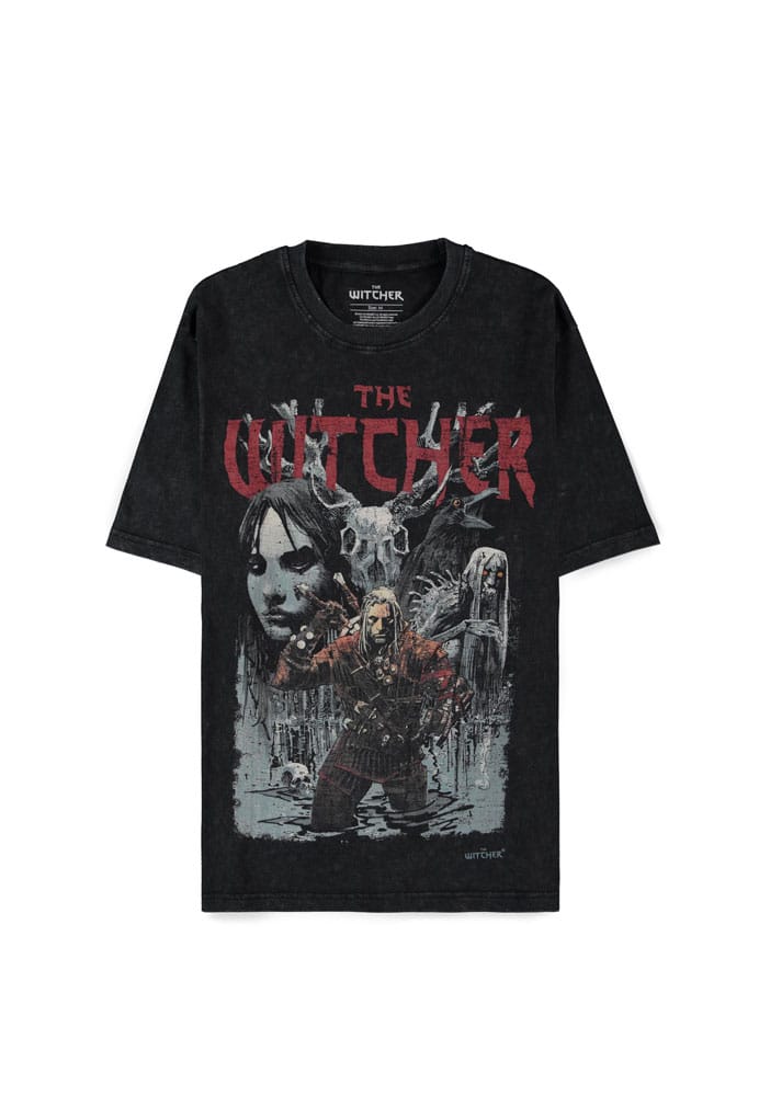 The Witcher Wild Hunt T-Shirt First Edition Washed Size XL afbeelding