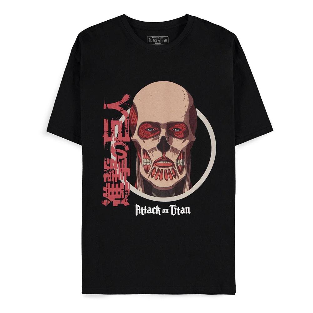 Attack On Titan Heren Tshirt -M- Colossus Titan Zwart